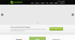 Desktop Screenshot of catalysthost.com